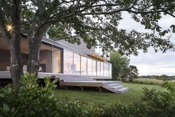 A modern home design by a building contractor in southern Maine